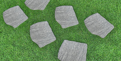 Gres spessorato PASSO GIAPPONESE GRIGIONI - Ø 42-36x2 cm