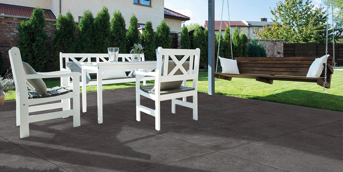 Gres spessorato SUPER HARD KERAMIK PIETRA BLACK 90x90x3 cm
