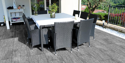 Gres spessorato PIETRA DI VALS ANTRAZYT 40x80x2 cm - da pavimentazione e rivestimento