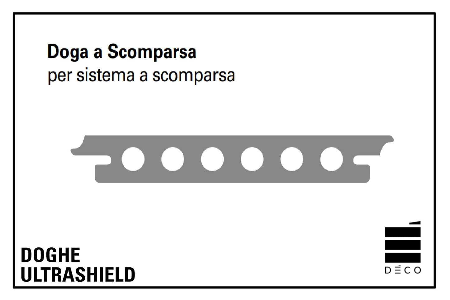 DOGHE ULTRASHIELD - Pavimento per esterno - Doga a Scomparsa - 23x145x2200mm