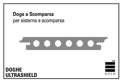 DOGHE ULTRASHIELD - Pavimento per esterno - Doga a Scomparsa - 23x145x2200mm