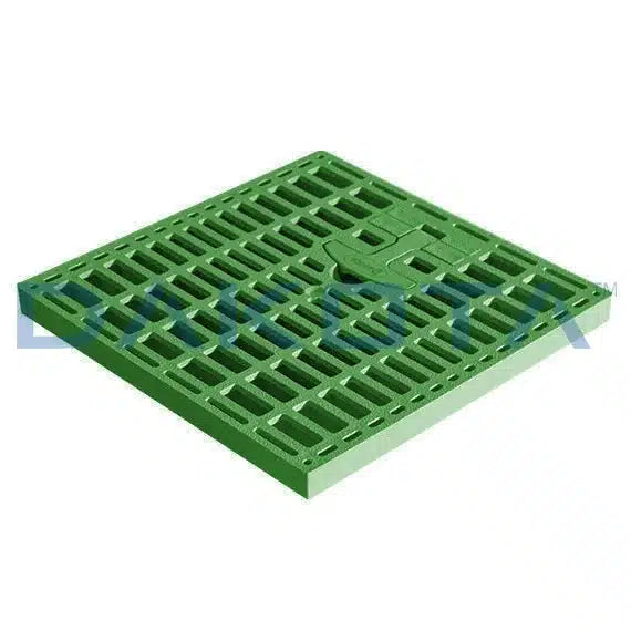 Griglia Verde con Maniglia per pozzetto 200x200