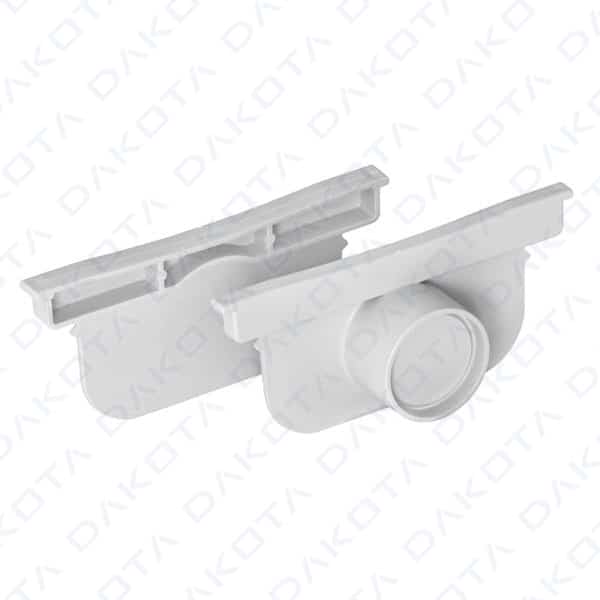 Set Tappi Aperto+Chiuso per canaletta Pegasus Plus One - Grigio (2 pz. a set)