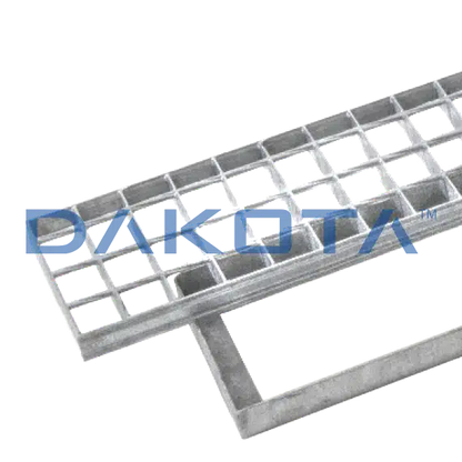 Griglia Zincata rettangolare con Telaio - 1000 x 150 mm