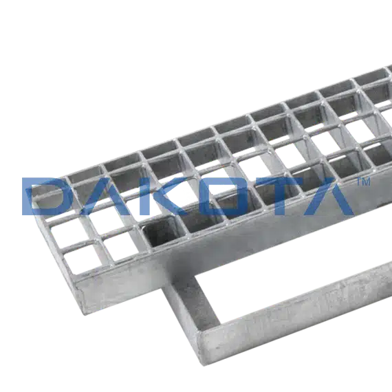 Griglia Zincata Pesante con Telaio - 1000x250 mm