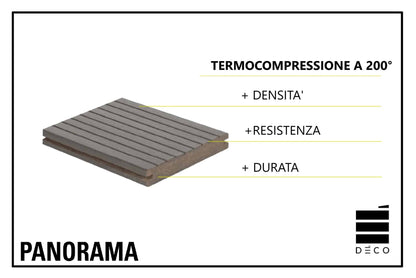 PANORAMA - Doga Classic - Finitura Oak - 18x137x1790/1850mm
