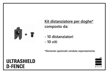 ULTRASHIELD D-FENCE - Moduli Divisori - Doga XL - 1800X1900 mm