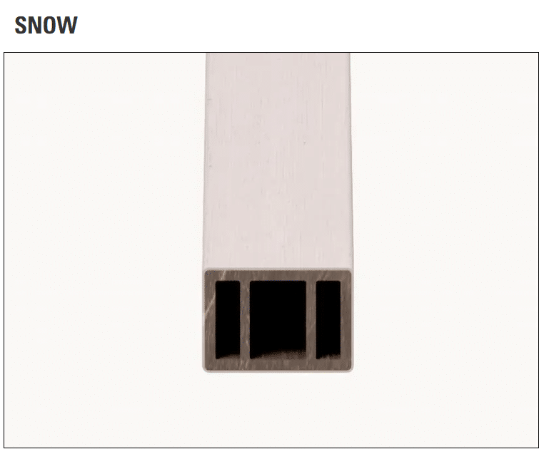 ULTRASHIELD STILO - Schermatura Frangisole - Stilo S - 60x42x3000mm - Finitura Snow