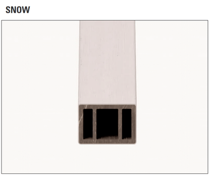 ULTRASHIELD STILO - Schermatura Frangisole - Stilo S - 60x42x3000mm - Finitura Snow
