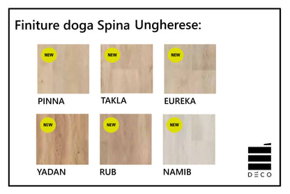 OUTLET - Stock da 35,19 mq CLAP! 3D - Pavimento a posa immediata - Doga Spina Ungherese Takla (Decoro Legno) 5,5x127x762mm