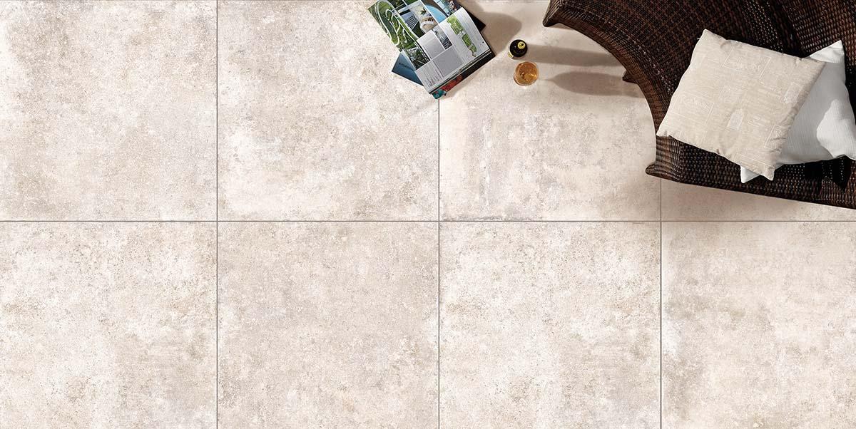 Gres spessorato TEGEL ANTICO BIANCO 90x90x2 cm - da pavimentazione e rivestimento