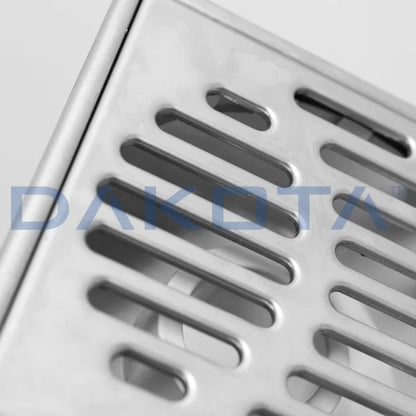 Chiusino sifonato con Telaio e Griglia Inox - 150x150 mm- venduto in Blister