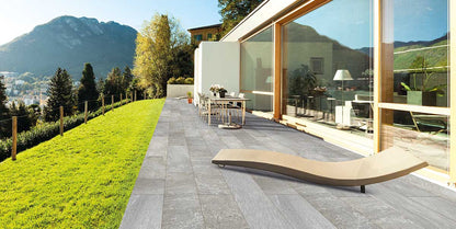 Gres spessorato TORRE QUARZITE GRIGIA 40x80x2 cm