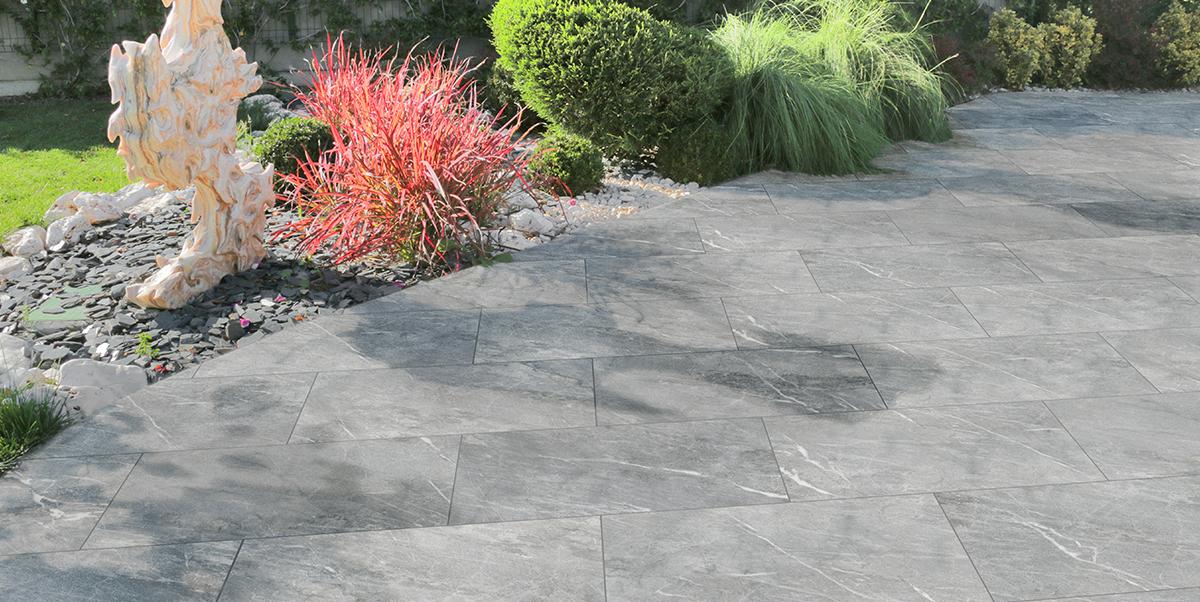 Gres spessorato TOTAL STONE GRIGIO 60x90x2 cm - da pavimentazione e rivestimento