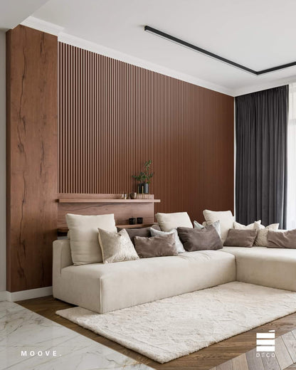 MOOVE.URBAN/Classic- Rivestimento a posa immediata - Finitura Teak- Doga Tower 13x149x2800mm
