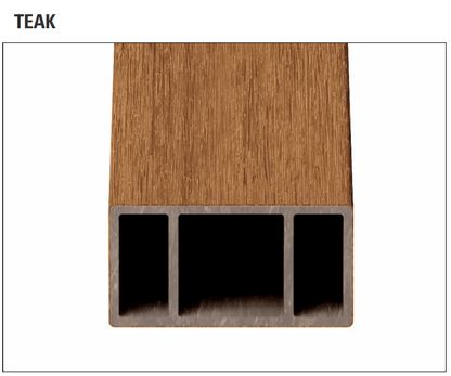 ULTRASHIELD STILO - Schermatura Frangisole - Stilo L - 62x120x4000mm - Finitura Teak