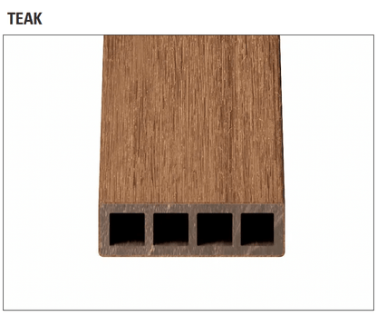 ULTRASHIELD STILO - Schermatura Frangisole - Stilo Slim - 31x108x4000mm - Finitura Teak
