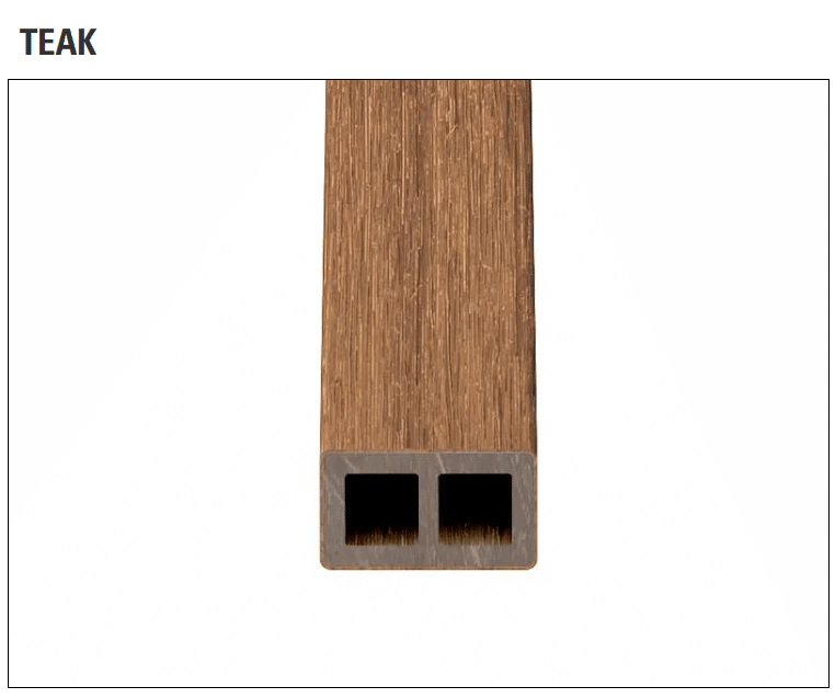 ULTRASHIELD STILO - Schermatura Frangisole - Stilo Extra Slim - 31x56x3000mm - Finitura Teak