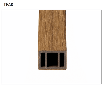ULTRASHIELD STILO - Schermatura Frangisole - Stilo S - 60x42x3000- Finitura Teak