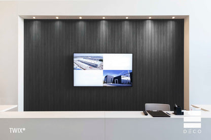 TWIX ULTRASHIELD- Rivestimento - Profilo Classic - 25x197x3000mm - Finitura Charcoal
