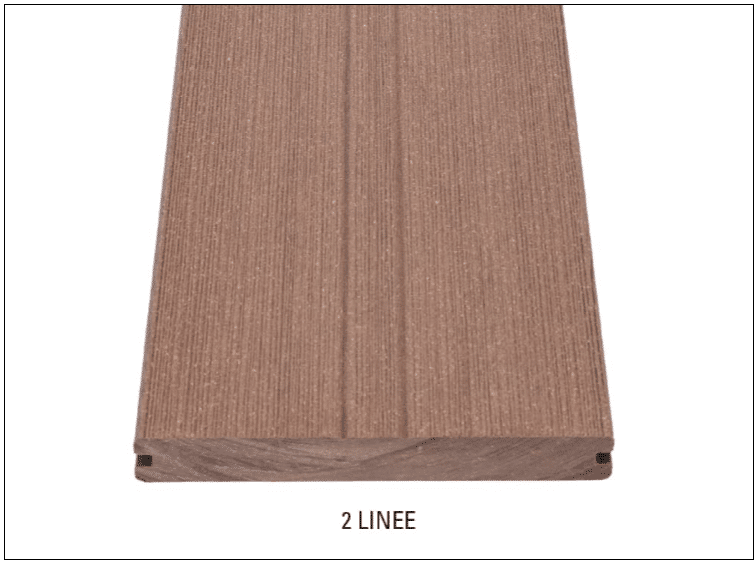 DÉCOWOOD - Pavimento per esterno - Profilo Plus Solido- 20x165x2200mm