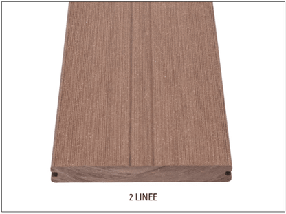 DÉCOWOOD - Pavimento per esterno - Profilo Plus Solido- 20x165x2200mm