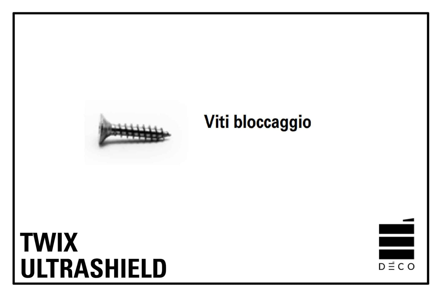 TWIX ULTRASHIELD - Viti di bloccaggio per moduli Twix - Confezione da 100 pz.