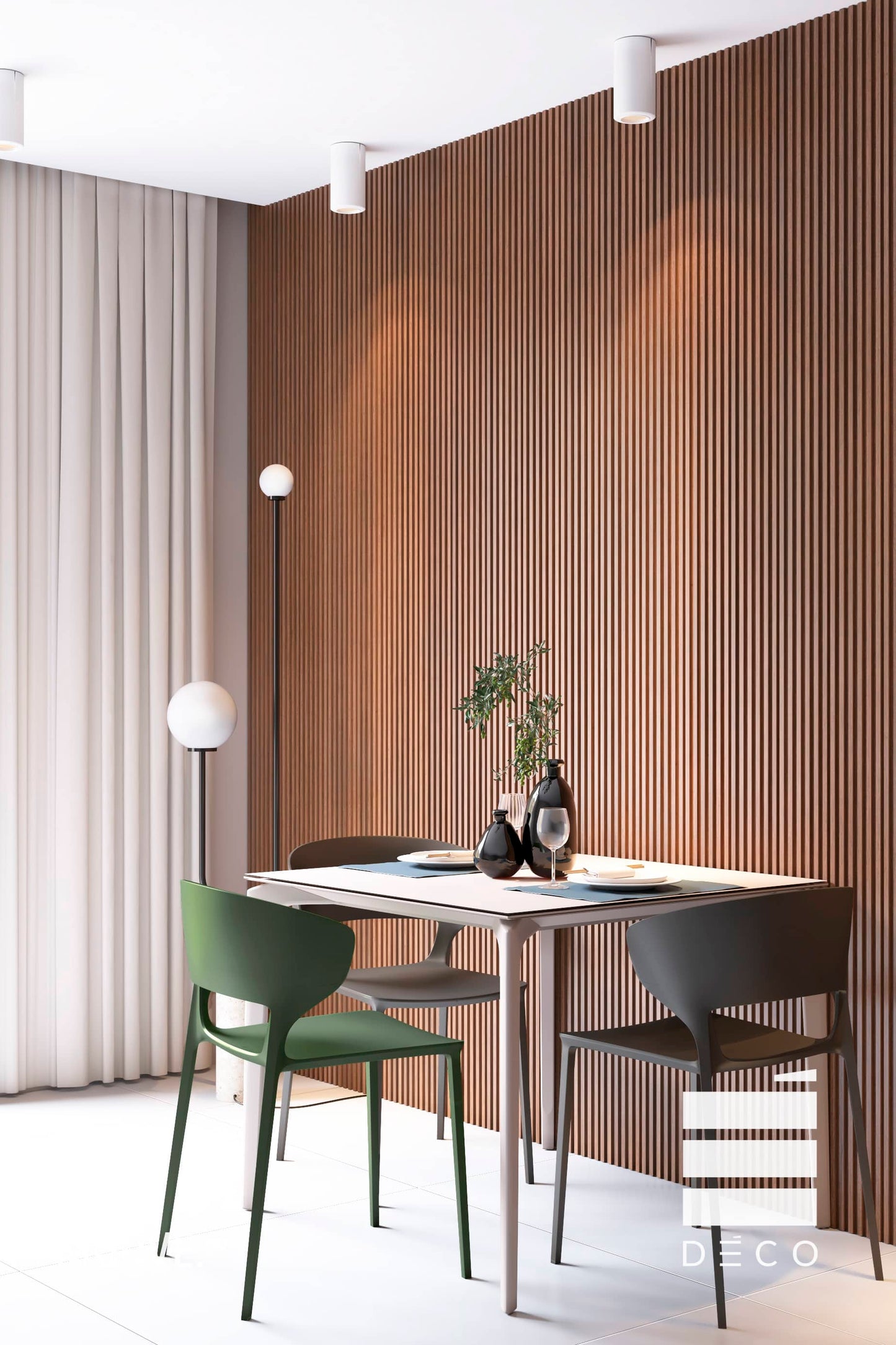 MOOVE.URBAN/Classic- Rivestimento a posa immediata - Finitura Walnut- Doga Tower 13x149x2800mm