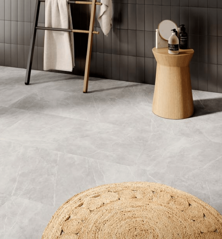 CLAP! GO - Pavimento a posa immediata - Maxi Piastrella Tiles Rusk (Effetto Marmo) - 7x940x465mm