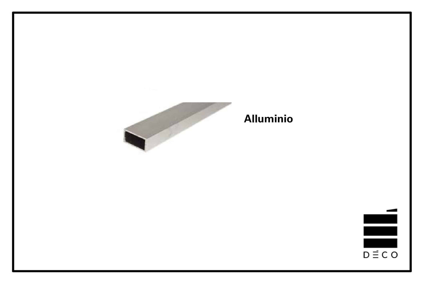 Mangatello in alluminio per sottostruttura- 20x40x2000mm
