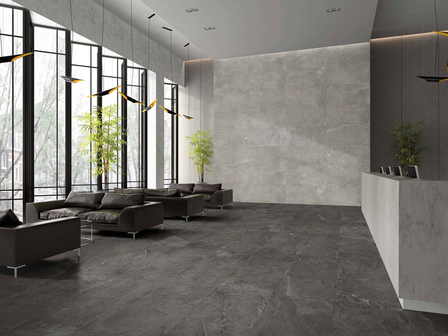 Gres spessorato ULTRA ERMETICA LAVAGNA 60x60x2 cm
