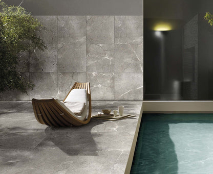 Gres spessorato ULTRA MASK SILVER 40,5x81x2 cm