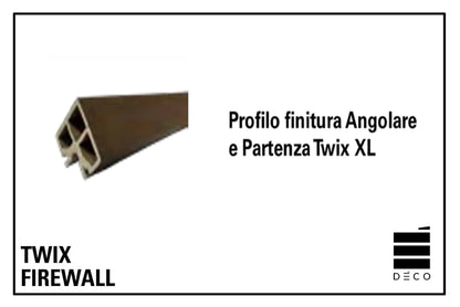FIREWALL TWIX - Profilo finitura Angolare e Partenza per Twix XL