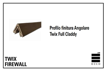 FIREWALL TWIX - Profilo finitura Angolare per Twix Full Claddy