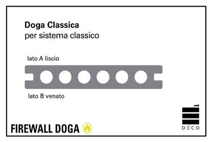 FIREWALL DOGHE - Pavimento per esterno - Doga Classica - 23x138x2200mm