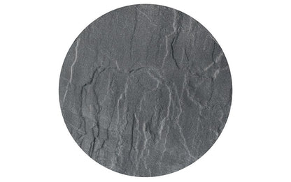 Gres spessorato CERCHIO ARDESIA NERA - Ø 37,5x2 cm