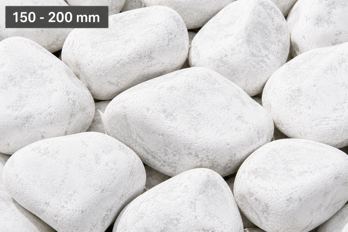 Ciottolo Bianco Carrara selezionato e calibrato