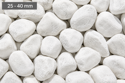 Ciottolo Bianco Carrara selezionato e calibrato
