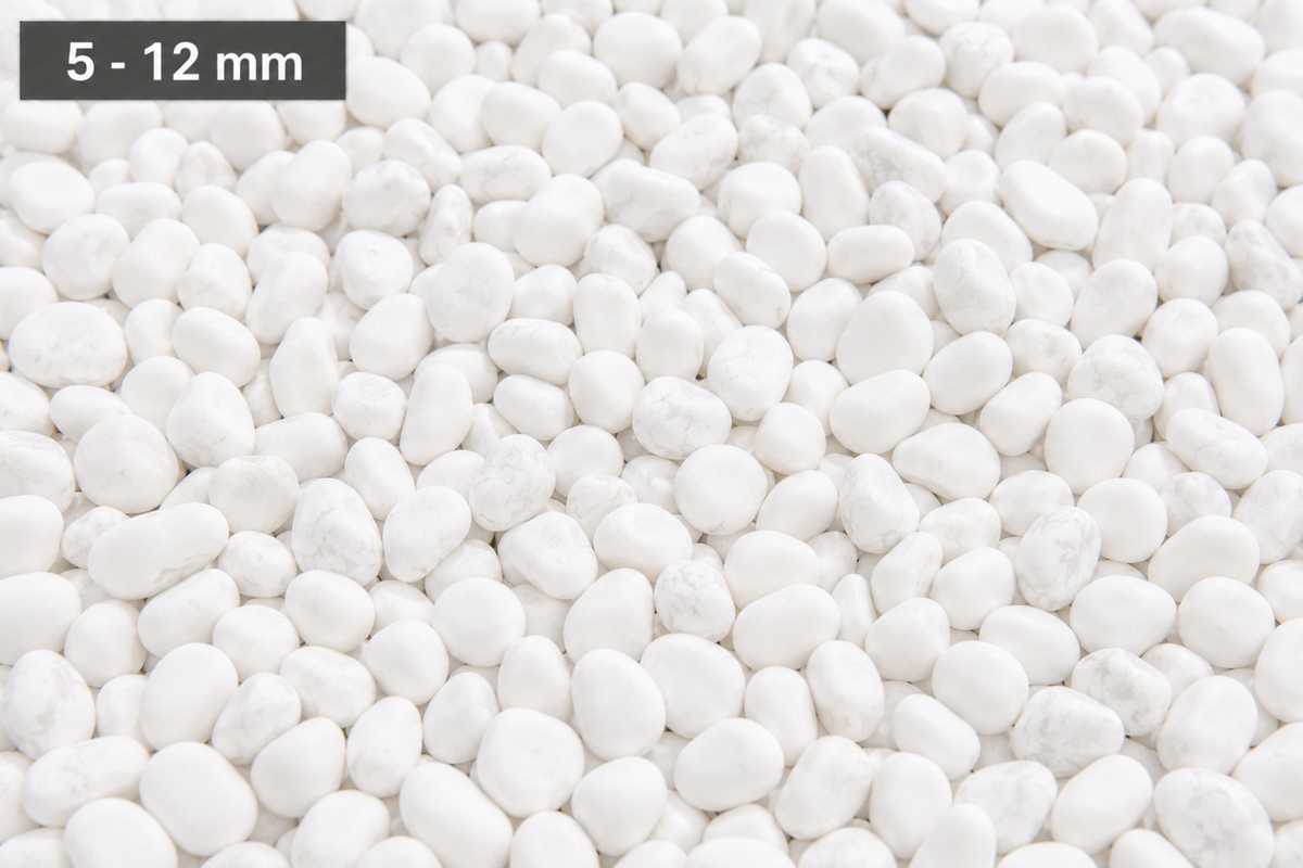 Ciottolo Bianco Carrara selezionato e calibrato
