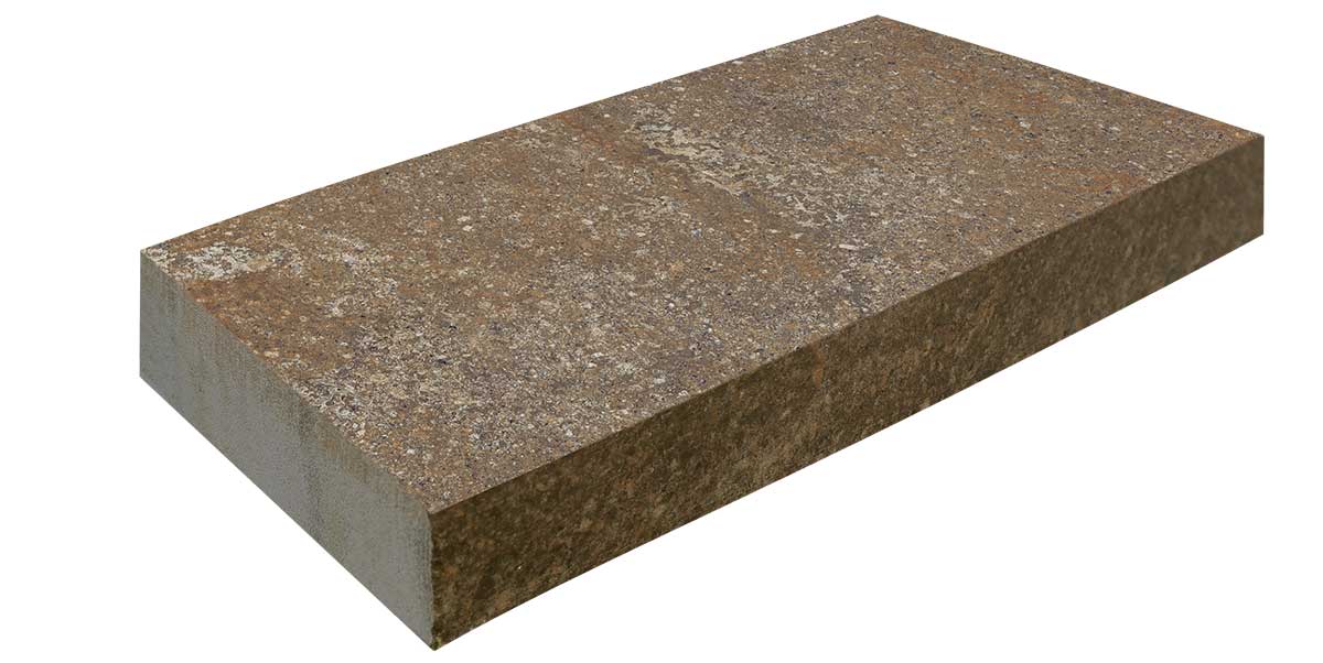 Gres spessorato - Copertina in pietra - UNIVERSALE 5 CM PORFIDO ROSSO - 20x40x5 cm