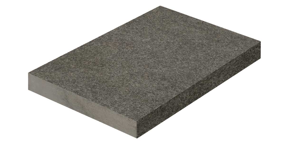 Gres spessorato - Copertina in pietra - UNIVERSALE 5 CM BASALTO - 20x40x5 cm