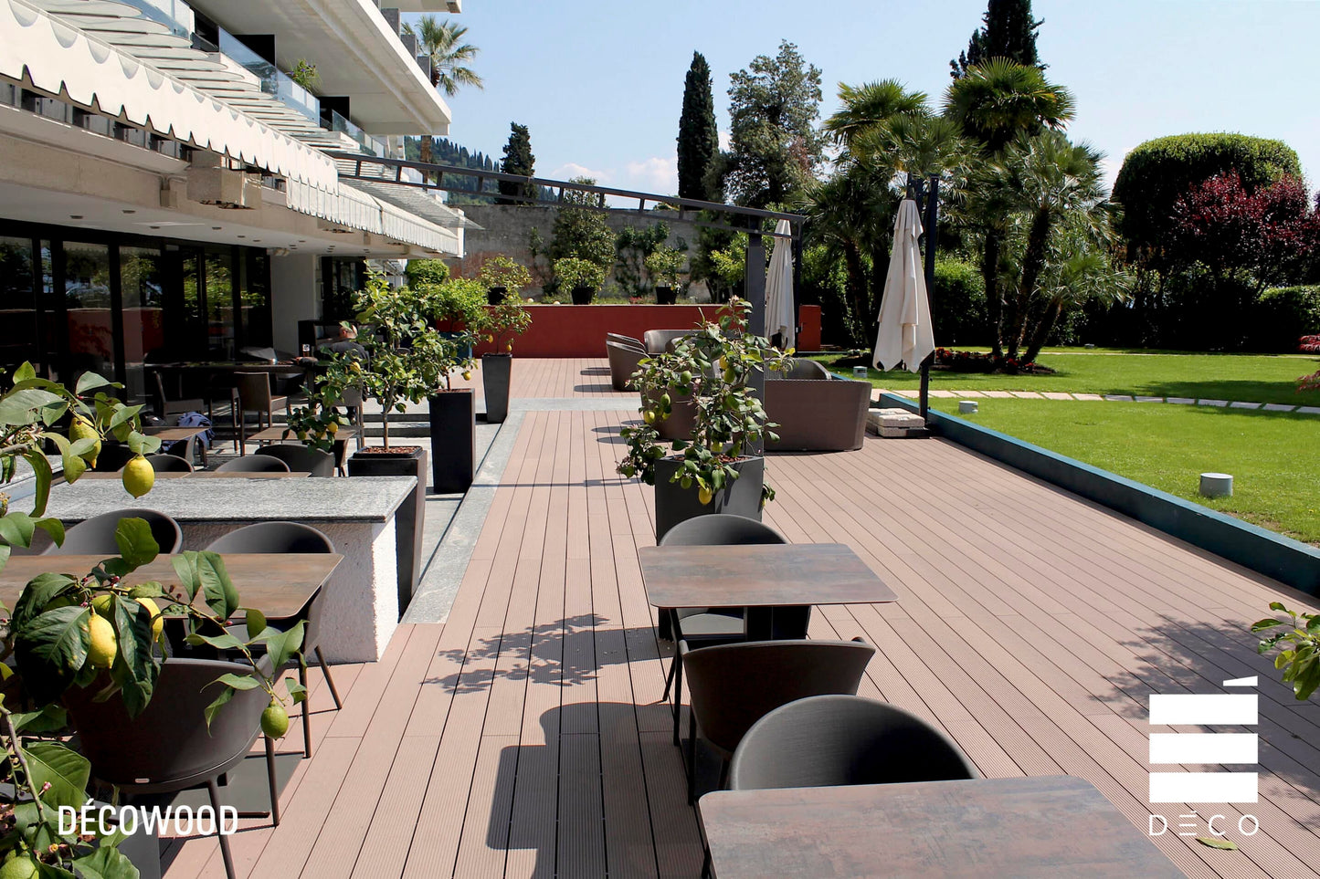 DÉCOWOOD - Pavimento per esterno - Profilo Plus Solido- 20x165x2200mm