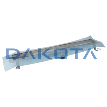 Kit - Canaletta Dakua+ Base con Griglia Inox Duo 700 - Canaletta per doccia a pavimento Double Face 78x700