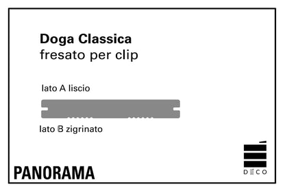 PANORAMA - Doga Classic - Finitura Oak - 18x137x1790/1850mm