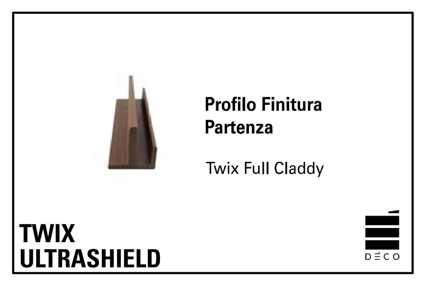 TWIX ULTRASHIELD - Profilo di Finitura Angoli Esterni per moduli Full Claddy - Twix