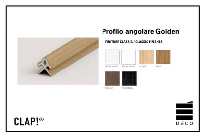 MOOVE.URBAN- Profilo angolare per rivestimento a posa immediata - Modello Golden Finitura Classic
