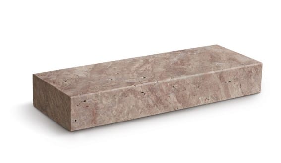 TRAVERTINO ROSA - Gradone in Pietra Naturale - Finitura Anticata
