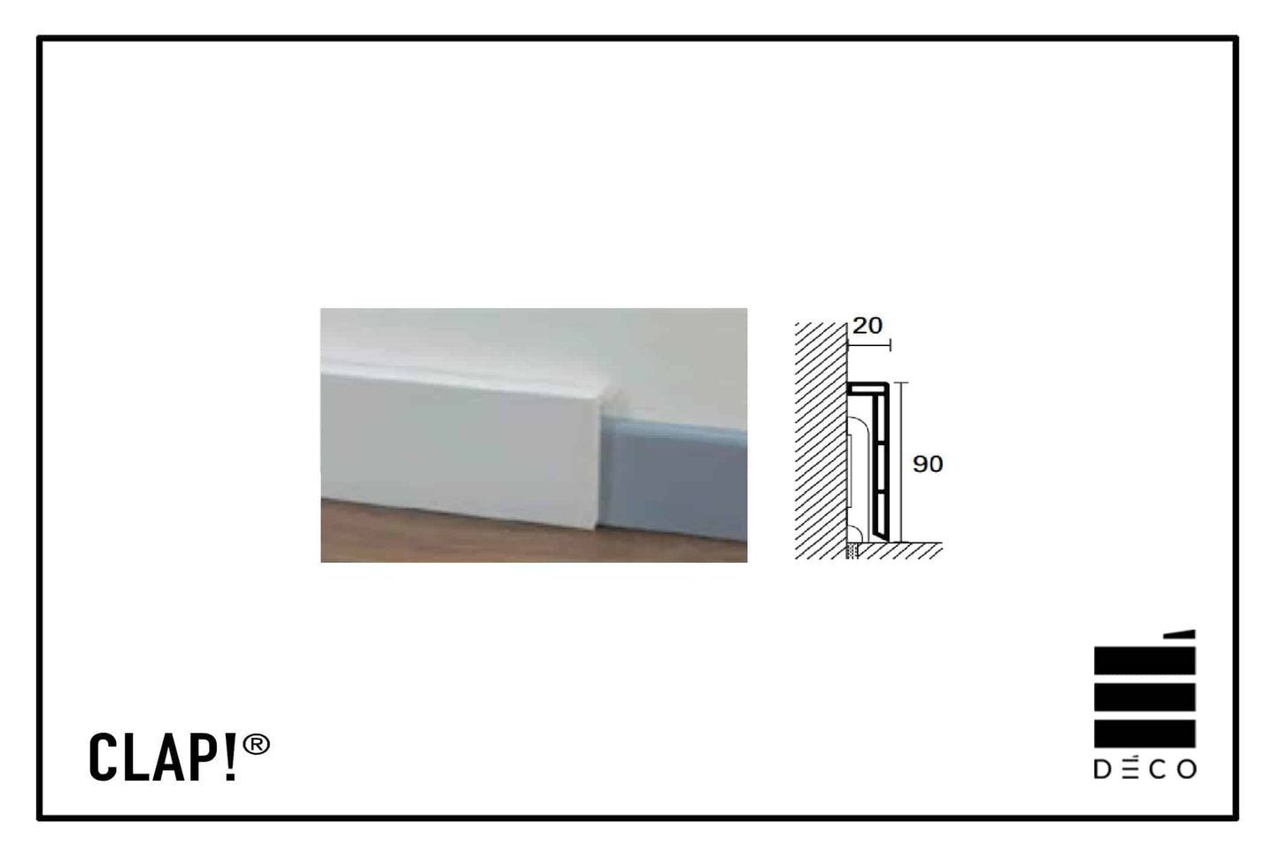 Accessori per Battiscopa Clap!Real, 3D e Go