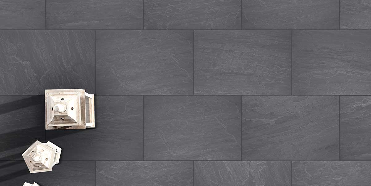 Gres spessorato TEMPIO KANDLA ANTRACITE 60x90x2 cm