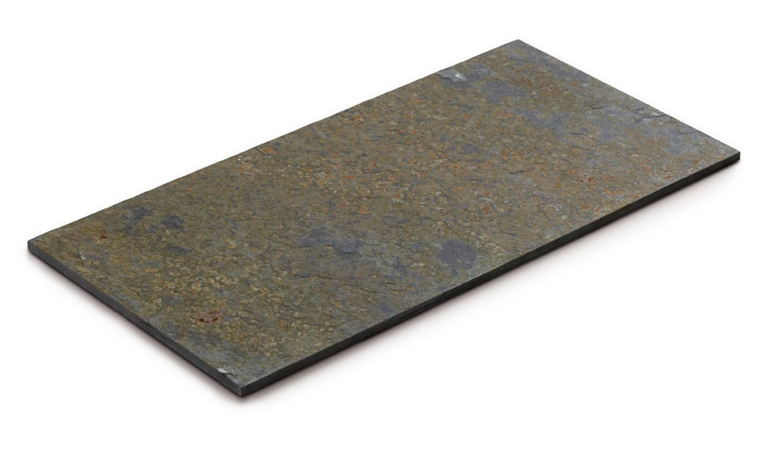 Pietra Naturale ARDESIA MULTICOLOR - Lastra in Ardesia Brasiliana per Pavimentazione Esterna - Finitura Naturale 30x60x1cm